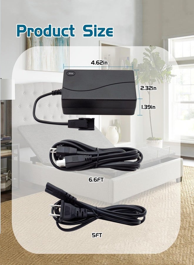 Taruimoo Adjustable Bed Base Input Power Supply,3 Piece Switching Power Supply Adapter Kit Replacement Parts,Fits For Tempurpedic,Ergo,Extend,Sealy Ease or Ease 2.0 and Serta New Generation Adjustable Bed Base - Image 4