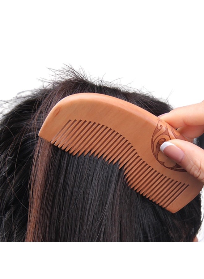 إيكو شاين Natural Wide Tooth Wood Comb for Hair Detangling and Scalp Massage - Image 4