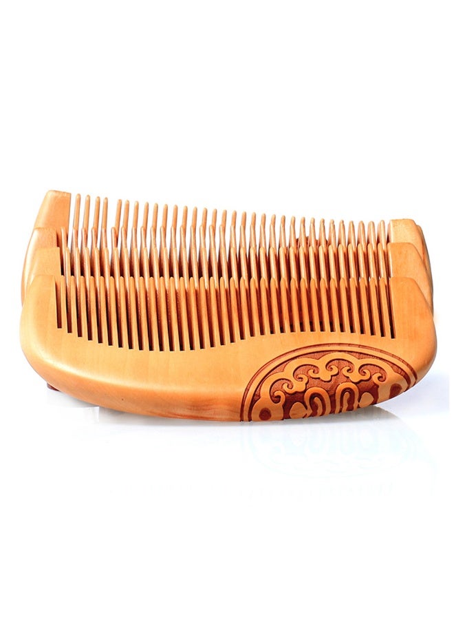 إيكو شاين Natural Wide Tooth Wood Comb for Hair Detangling and Scalp Massage - Image 5