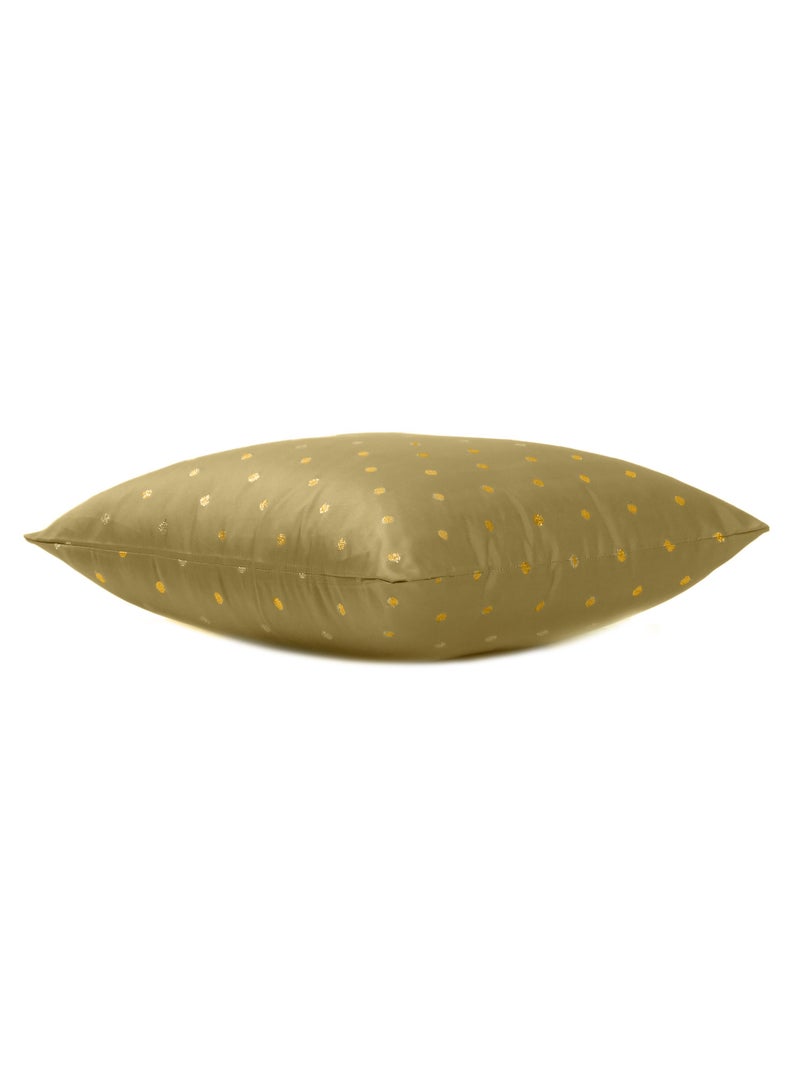 ريارا غطاء وسادة ذهبي مقاس 16 × 16 بوصة للديكور الداخلي للمنزل، غطاء وسادة لغرفة النوم وغرفة المعيشة والمكتب، مجموعة من قطعتين  - Image 3