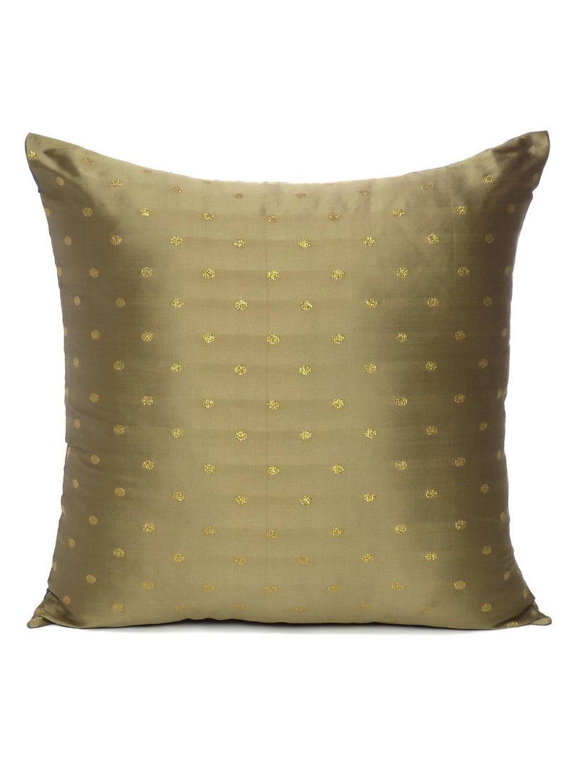 ريارا غطاء وسادة ذهبي مقاس 16 × 16 بوصة للديكور الداخلي للمنزل، غطاء وسادة لغرفة النوم وغرفة المعيشة والمكتب، مجموعة من قطعتين  - Image 2