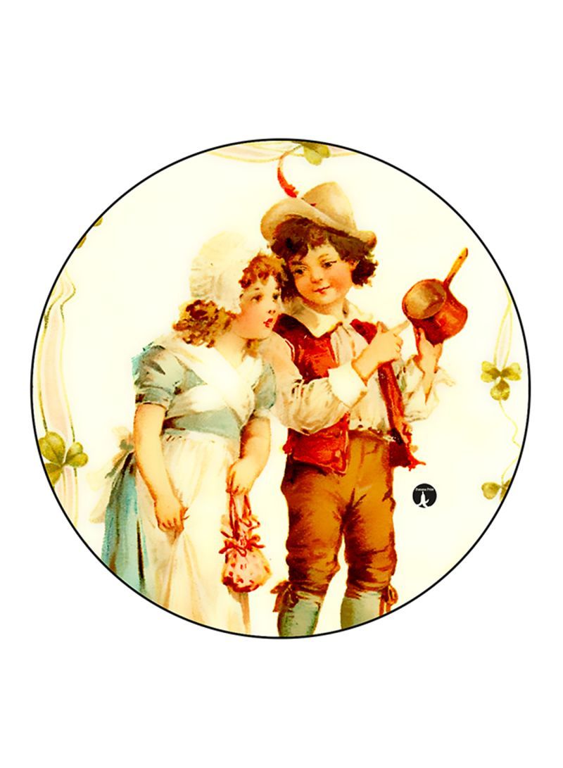 RKN Vintage Art Printed Fridge Magnet Multicolour - Image 1