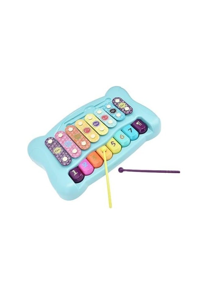 UKR Musical Xylophone Educational Instrument Toy for Toddlers | 8 Different Notes | Perfect for Ages 3 to 5 (Blue) - Image 1
