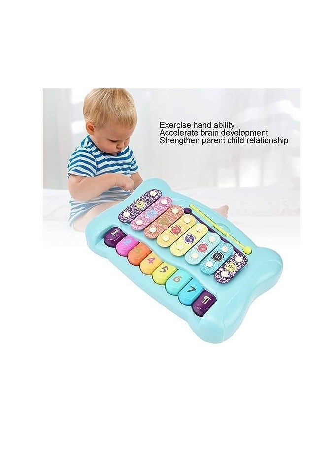 UKR Musical Xylophone Educational Instrument Toy for Toddlers | 8 Different Notes | Perfect for Ages 3 to 5 (Blue) - Image 4