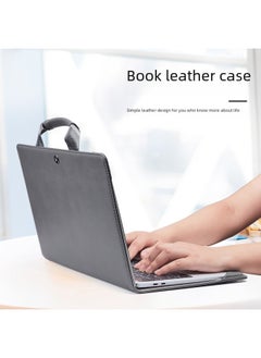 Generic Direct Supply Macbook Pro Laptop Case Protective Case Suitable For Apple Notebook Leather Computer Bag-Color:Grey-Applicable Model:16 Inch  - Image 2