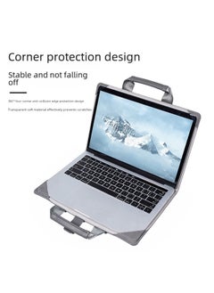 Generic Direct Supply Macbook Pro Laptop Case Protective Case Suitable For Apple Notebook Leather Computer Bag-Color:Grey-Applicable Model:16 Inch  - Image 3