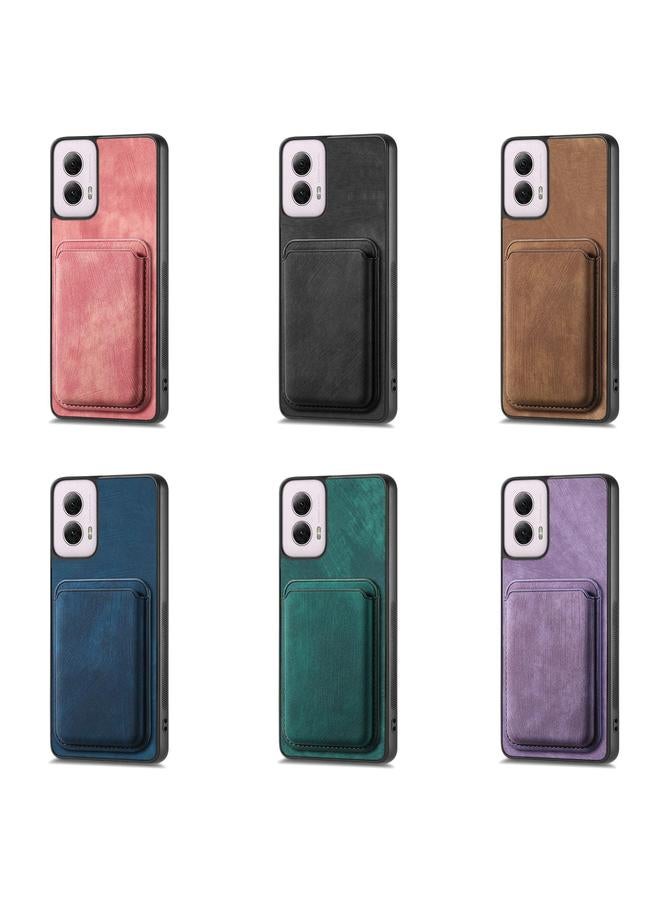 اس-توب جراب لهاتف Motorola Moto G Power 5G 2024 جراب هاتف مغناطيسي من الجلد بتصميم كلاسيكي - Image 5