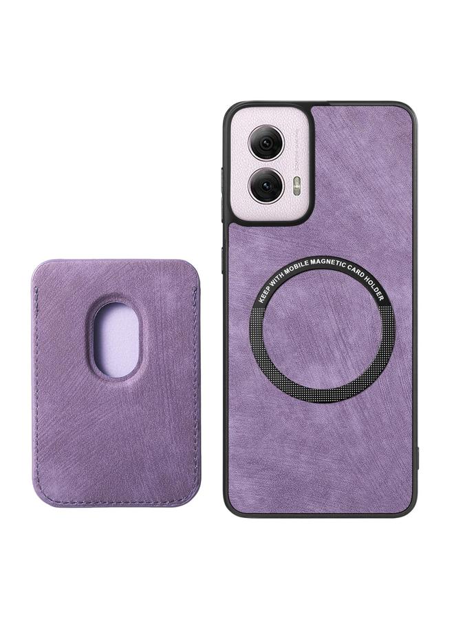 اس-توب جراب لهاتف Motorola Moto G Power 5G 2024 جراب هاتف مغناطيسي من الجلد بتصميم كلاسيكي - Image 3