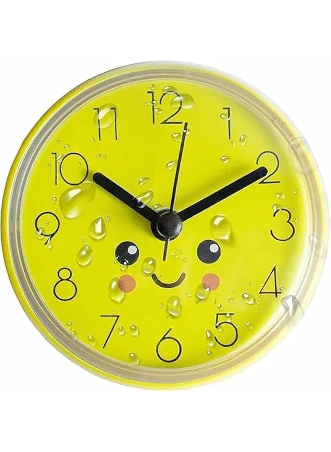 The Bros Shower Clock, Silent Non-Ticking Battery Operated, Waterproof Bathroom Clock, Small Size Cute Wall Clock with Suction Cup, Ip65 Waterproof, for Home Decoration, Kitchen, Laundry Area or Outdoor Patio - Image 1
