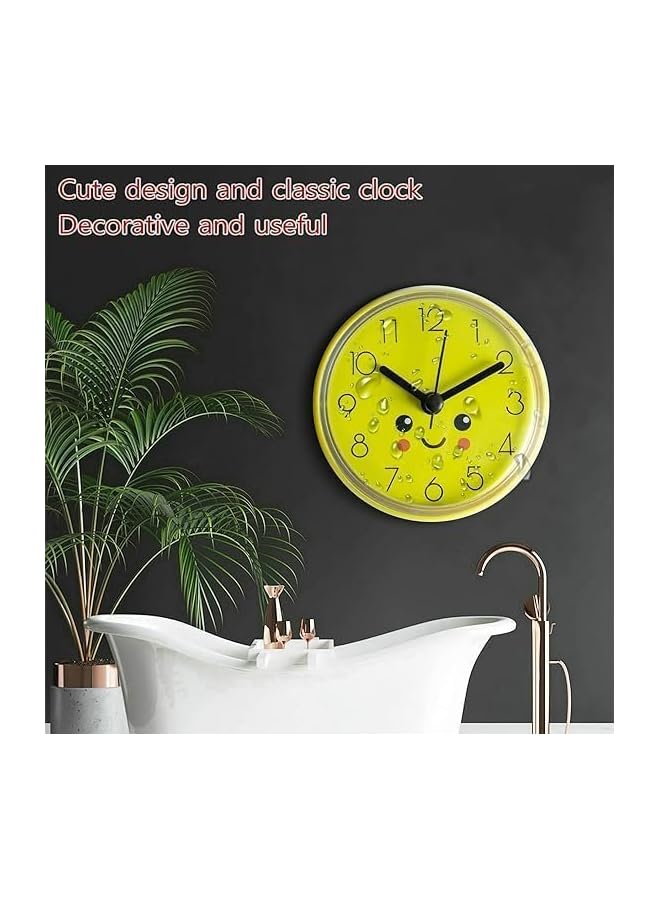 The Bros Shower Clock, Silent Non-Ticking Battery Operated, Waterproof Bathroom Clock, Small Size Cute Wall Clock with Suction Cup, Ip65 Waterproof, for Home Decoration, Kitchen, Laundry Area or Outdoor Patio - Image 5