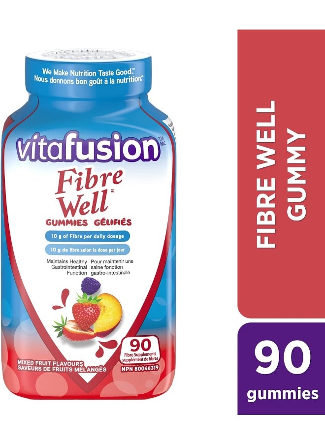 Vitafusion - Vitafusion Fibre Well Fibre Supplement Gummies, 90 Gummies - Image 1