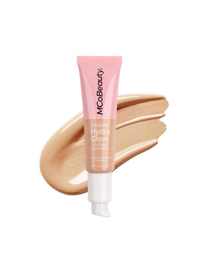 MCoBeauty - Miracle Hydra Glow Oil-Free Foundation - Corrects Skin Tone And Blurs Imperfections - Lightweight, Buildable Coverage - Hydrates And Nourishes - Luminous Complexion - Medium Beige - 1 Oz - Image 1
