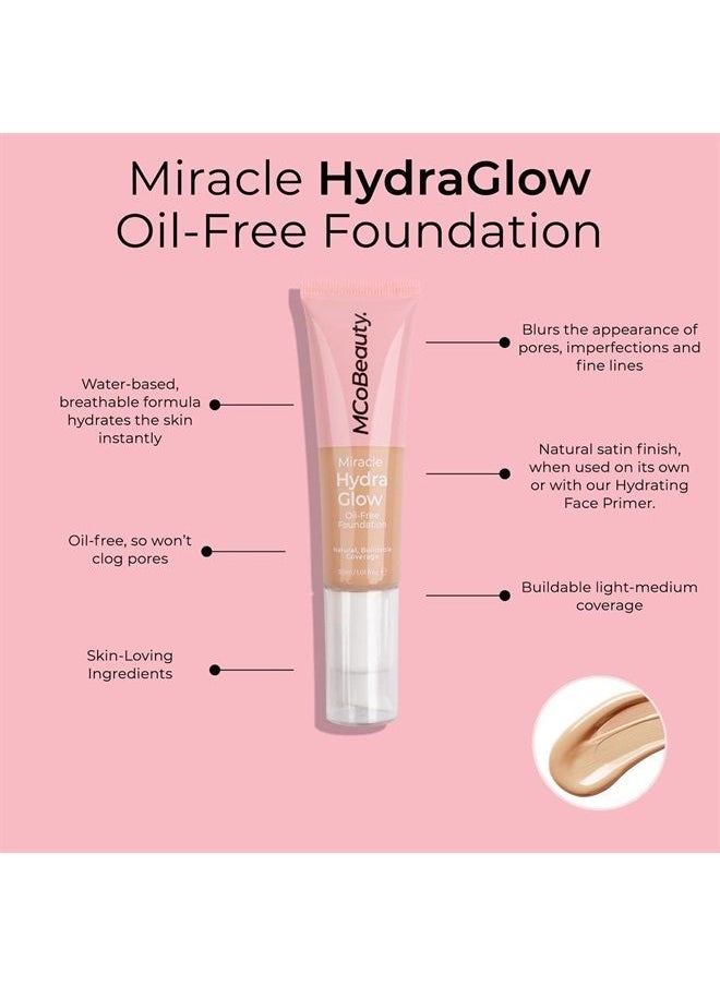 MCoBeauty - Miracle Hydra Glow Oil-Free Foundation - Corrects Skin Tone And Blurs Imperfections - Lightweight, Buildable Coverage - Hydrates And Nourishes - Luminous Complexion - Medium Beige - 1 Oz - Image 1