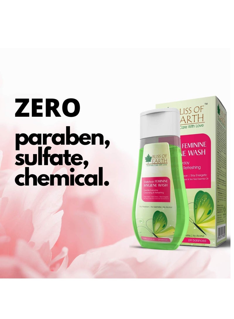 BLISS OF EARTH DailyFresh Feminine Hygiene Wash  200ML Enriched With Bliss of Earth Witch Hazel & Australian Tea Tree Essential Oil  Great For Daily Intimate Care - Image 5