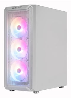 GALAX ATX PC Case REV-06 WHITE, 4 ARGB Fans, Left-Tempered Glass  - Image 2