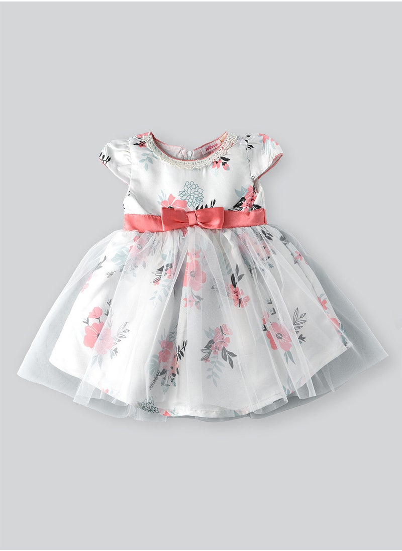 Jelliene Woven floral half sleeves dress  - Image 1
