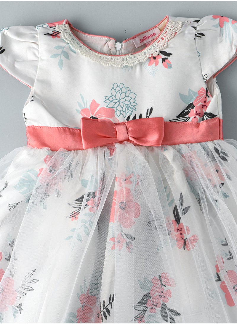Jelliene Woven floral half sleeves dress  - Image 3