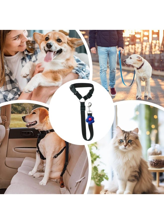 حزام أمان متين وقابل للتعديل للحيوانات الأليفة - مناسب للسفر مع القطط والجراء، والرحلات البرية، والقيادة، والحماية، والنقل - Image 5