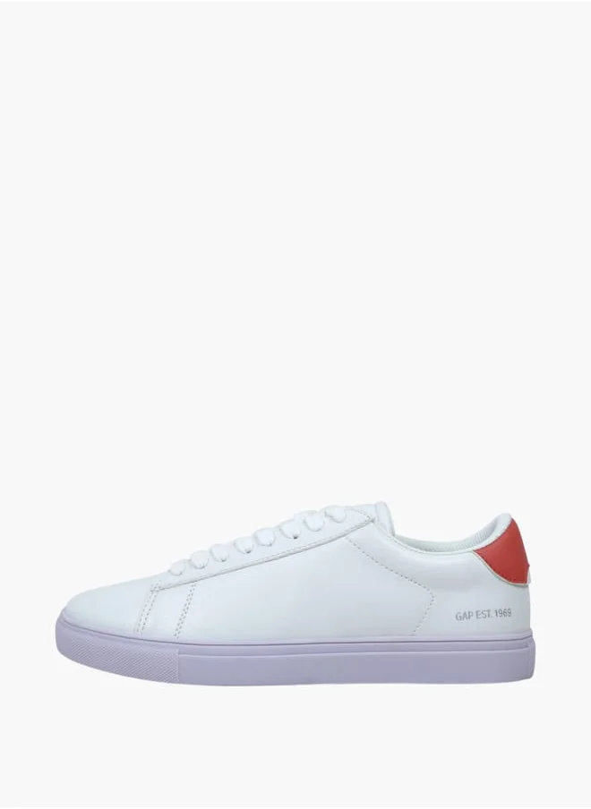 GAP Women's Panelled Sneakers with Lace-Up Closure - MEMPHIS