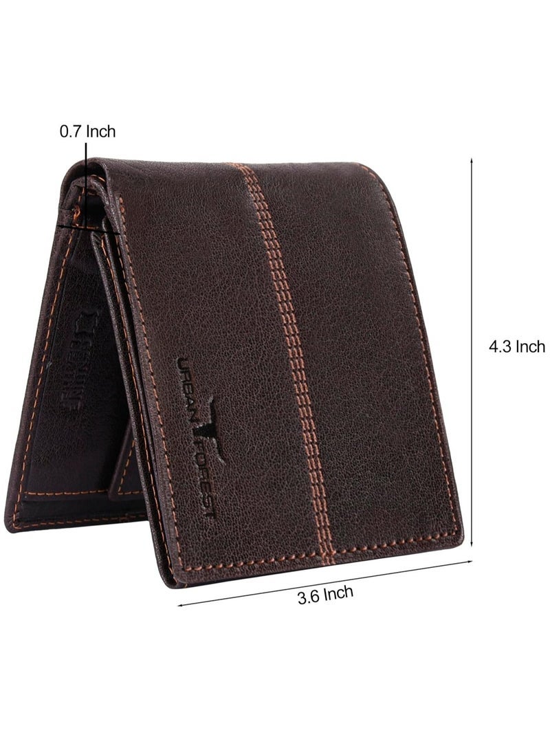 URBAN FOREST Jude Brown Leather Wallet for Men - Image 5