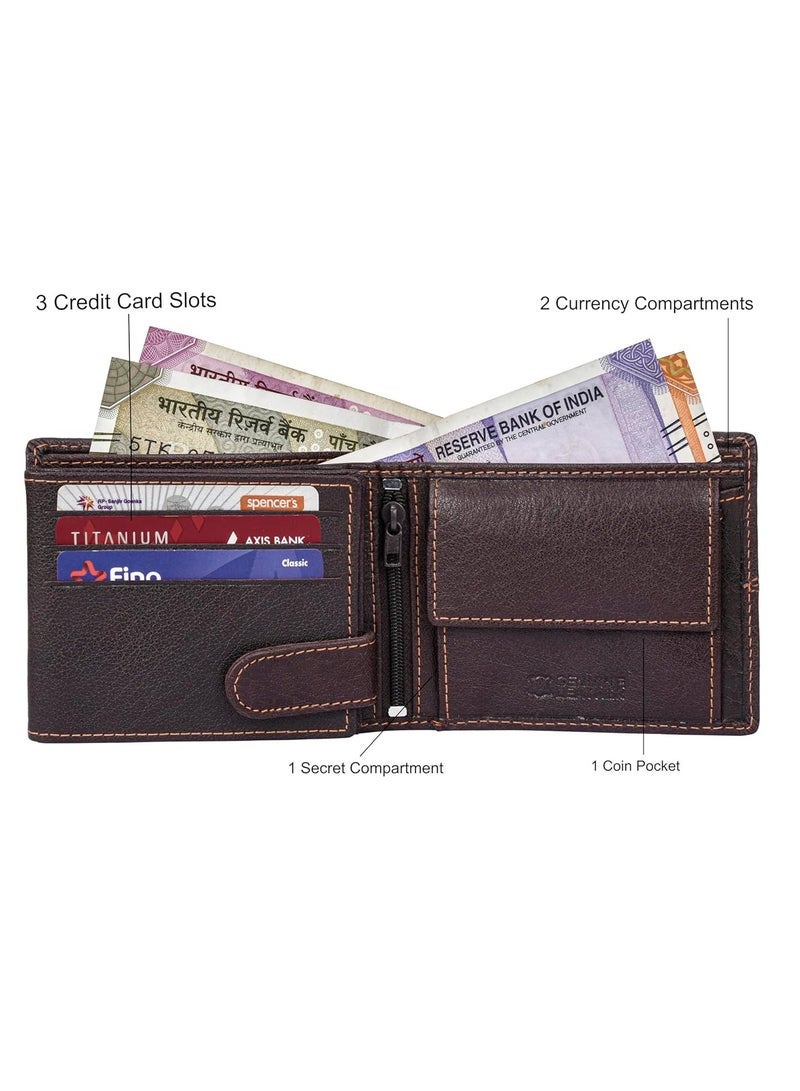 URBAN FOREST Jude Brown Leather Wallet for Men - Image 3
