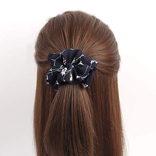 Drishti® Silky High Glossy Printed Satin Scrunchies for Girl & Woman Set of-10 (Multi-color) - Image 2