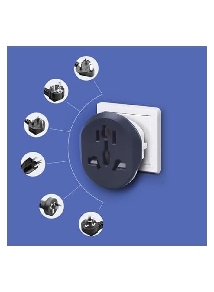 erorex 5 Pcs Uk to Eu Plug Adapter, 3Pin to 2Pin Electric Switch, 16A 250V EU Converter Universal EU Plug AU US UK CN to EU Adapter European Travel Switch Socket - Image 2