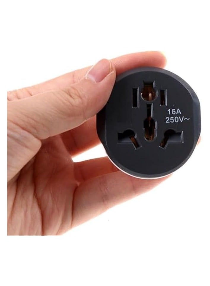 erorex 5 Pcs Uk to Eu Plug Adapter, 3Pin to 2Pin Electric Switch, 16A 250V EU Converter Universal EU Plug AU US UK CN to EU Adapter European Travel Switch Socket - Image 3