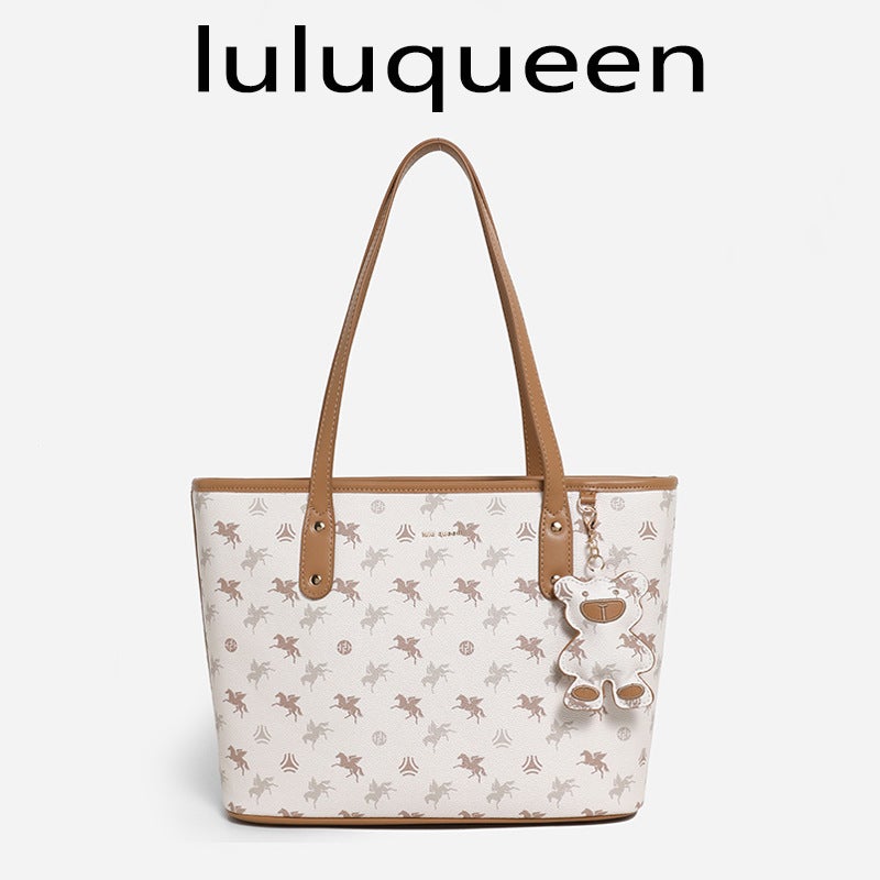 [Same Style As Zhao Zhaoyi] Lulu Pegasus Tote Bag, Commuter High-End Handbag, Versatile Shoulder Bag For College Students - Image 1