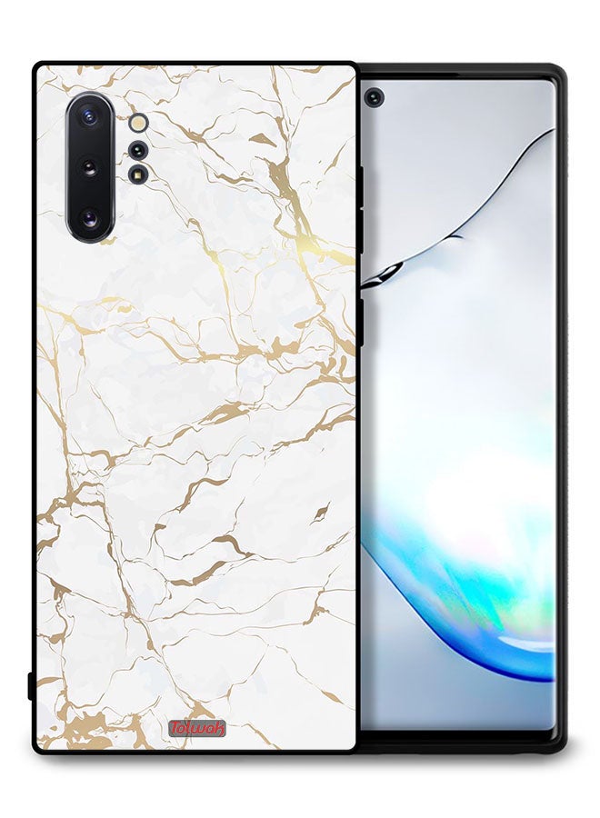 Tolwak غطاء حماية لهاتف سامسونج جالكسي نوت 10 بلس 5G بنمط الرخام - Image 1