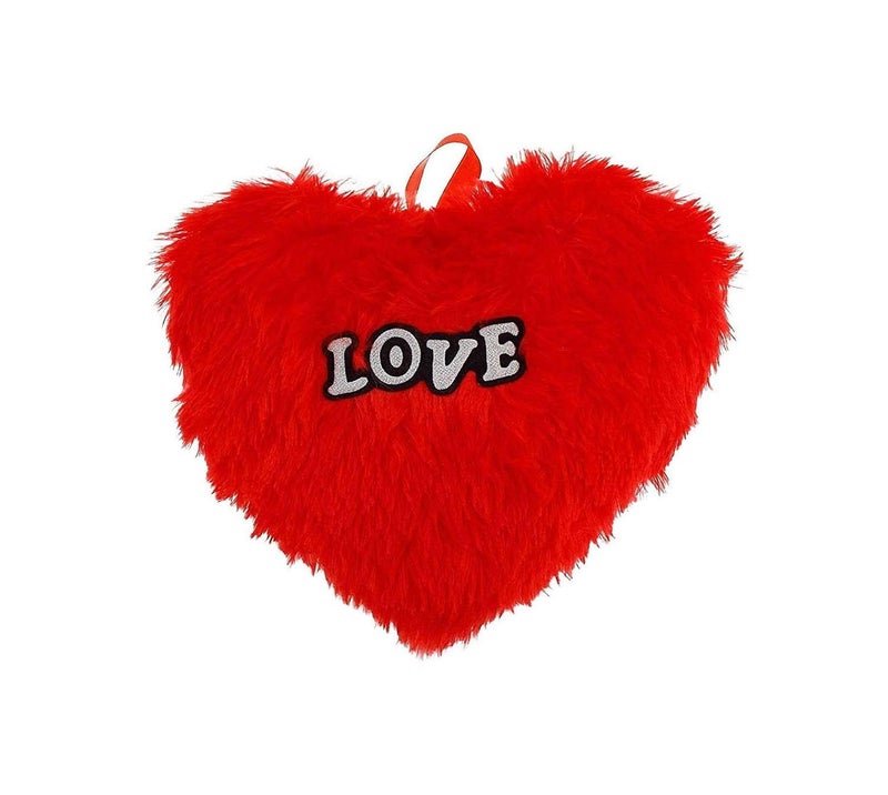SK Craft SK Craft Valentine Special Gifts Love Heart Shape Soft Cushion Pillow in Red Color Gifts for BoyfriendGirlfriendCoupleHusbandLove One25x20x8 cm Pack of 1  - Image 1