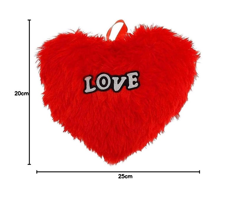 SK Craft SK Craft Valentine Special Gifts Love Heart Shape Soft Cushion Pillow in Red Color Gifts for BoyfriendGirlfriendCoupleHusbandLove One25x20x8 cm Pack of 1  - Image 5