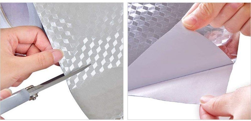 LOMESH Metallic Brush Gloss Vinyl Self Adhesive Contact Paper for Bathroom Kitchens Closets Craft Projects Furniture Cabinets Doors Walls and FridgeWall Decal for Covering Counter Top - Image 5