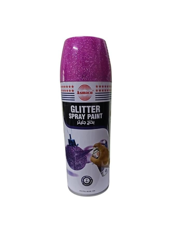 اسماكو بخاخ طلاء جليتر - بنفسجي - 400 مل - مجموعة من 01