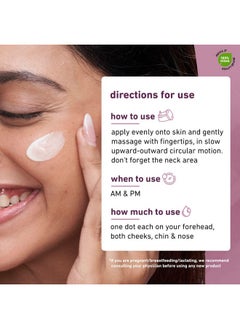 Plum 1% Resveratrol & Vitamin C Youthful Glow Moisturizer Cream | Fights Signs Of Ageing | Enhances Collagen Production | Boosts Glow | Lightweight & Quick-Absorbing | 100% Vegan | 50G  - Image 2