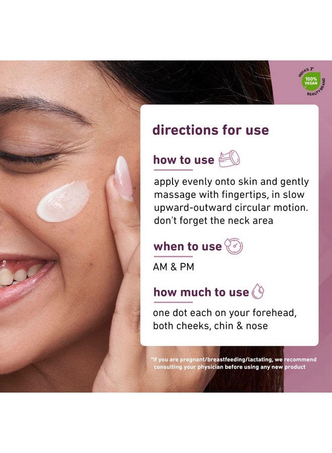 Plum 1% Resveratrol & Vitamin C Youthful Glow Moisturizer Cream | Fights Signs Of Ageing | Enhances Collagen Production | Boosts Glow | Lightweight & Quick-Absorbing | 100% Vegan | 50G - Image 2