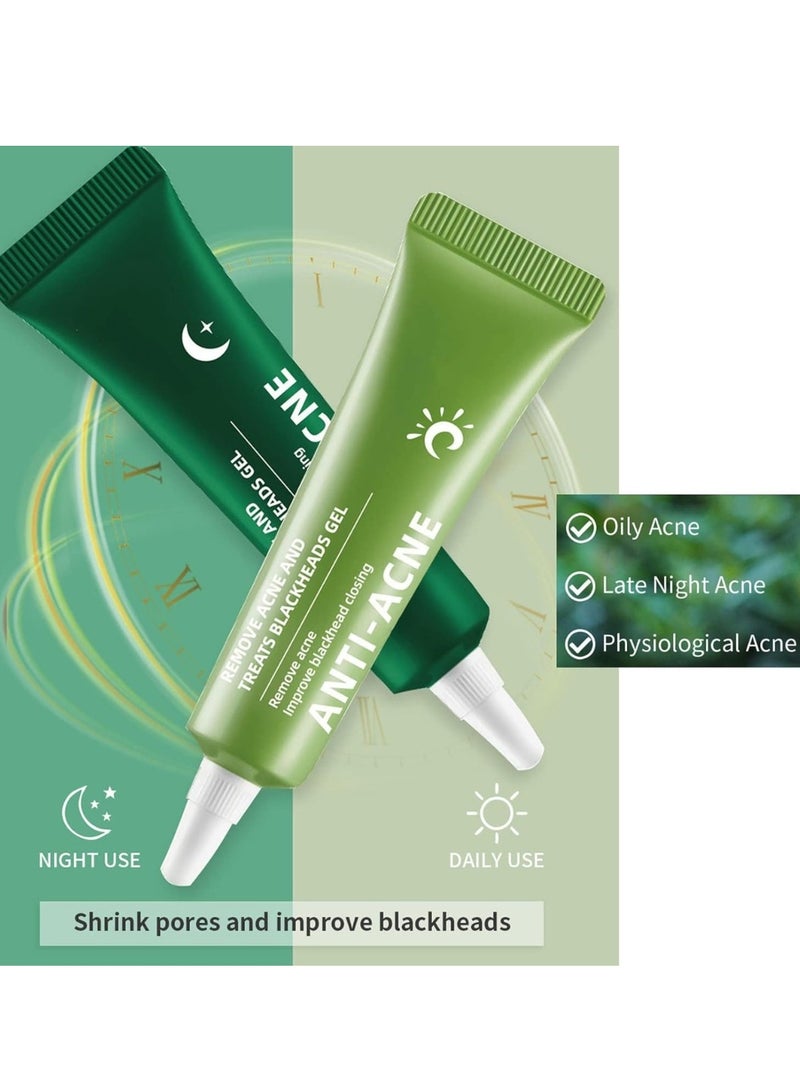 YOUBUY Anti Acne Remove Acne and Treats Blackheads Gel for Day Use Remove Acne Pimple and Treats Blackhead with Azelaic Acid Oil Control Shrink Pores Redness Relief Skin Lightening Scar Fade Cream Acne Remover Cream 20g - Image 3