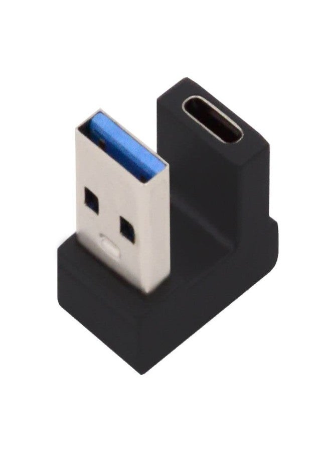 Chenyang USB C to USB Adapter,USB 3.1 Type C Female to USB 3.0 Type A Male Data OTG Power Adapter for Laptop Desktop U Shape Angled - Image 1