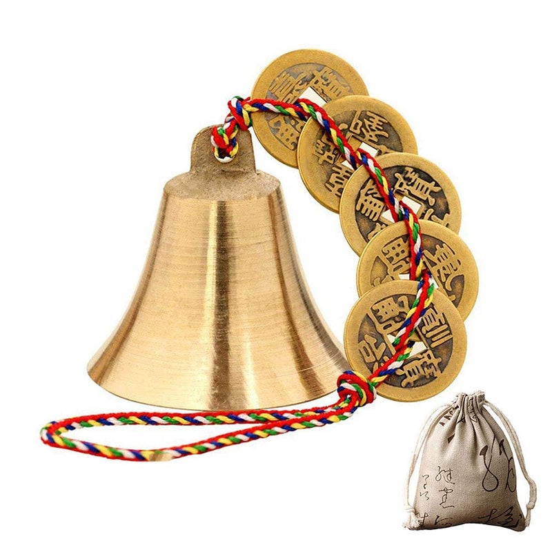 FengShuiGe Chinese Feng Shui Bell for Wealth and Safe, Peace and Success,Feng Shui Element, Door Chime or Decor - Image 1