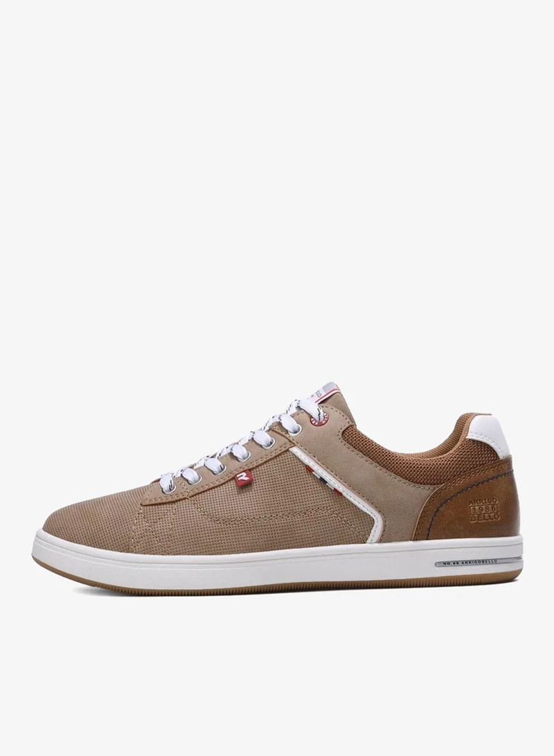 ARRIGO BELLO Men's Stylish Sneakers Low Top Casual Lace-up Shoes for Daily Wear