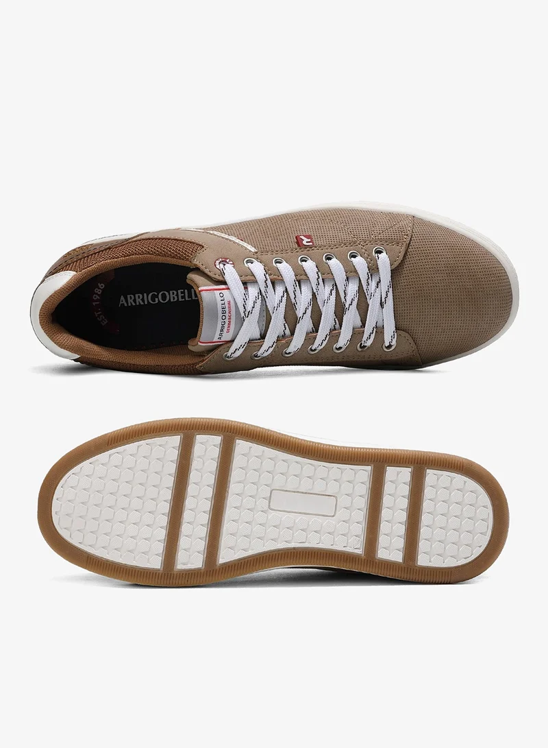 ARRIGO BELLO Khaki ARRIGO BELLO Men's Stylish Sneakers Low Top Casual Lace-up Shoes for Daily Wear for Men | Best Price UAE
