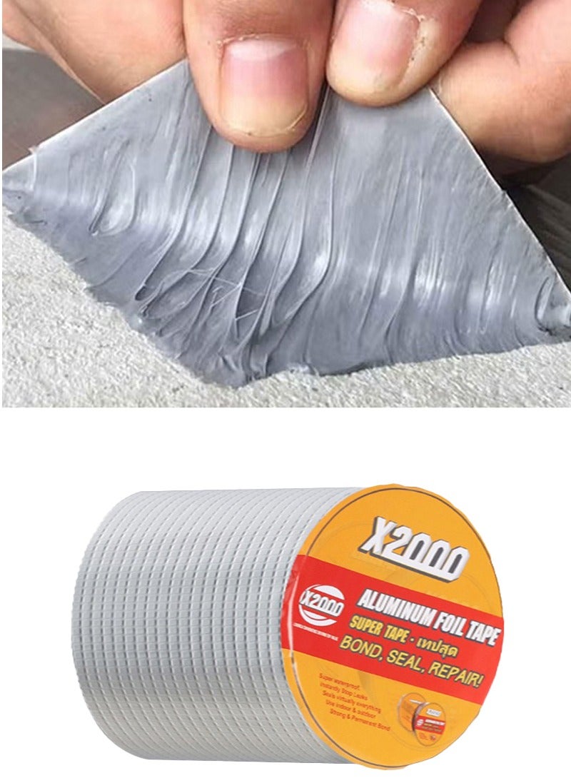 (10 x 500cm)Thickened Waterproof Patch Tape, aluminum foil Butyl Tape for roof Leakage Window sill Window Sill Gap tube rupture, outdoor Waterproof leakage Protection Tape, Super Waterproof adhesive Tape - Image 1