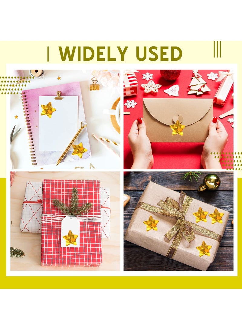 phomemo Reward Stickers for Kids, 500 PCS Foil Star Metallic Stickers Roll, 3.8cm Large Holographic Gold Star Stickers for Kids Reward, Classroom, Training Stickers - Image 3