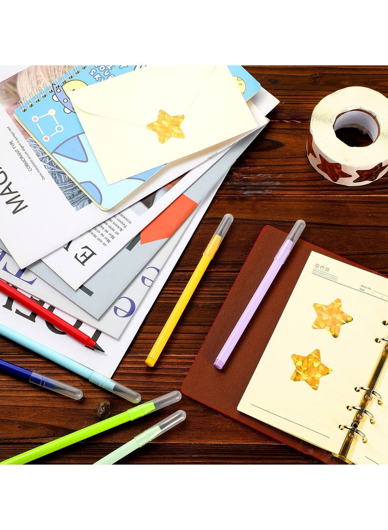 phomemo Reward Stickers for Kids, 500 PCS Foil Star Metallic Stickers Roll, 3.8cm Large Holographic Gold Star Stickers for Kids Reward, Classroom, Training Stickers - Image 4