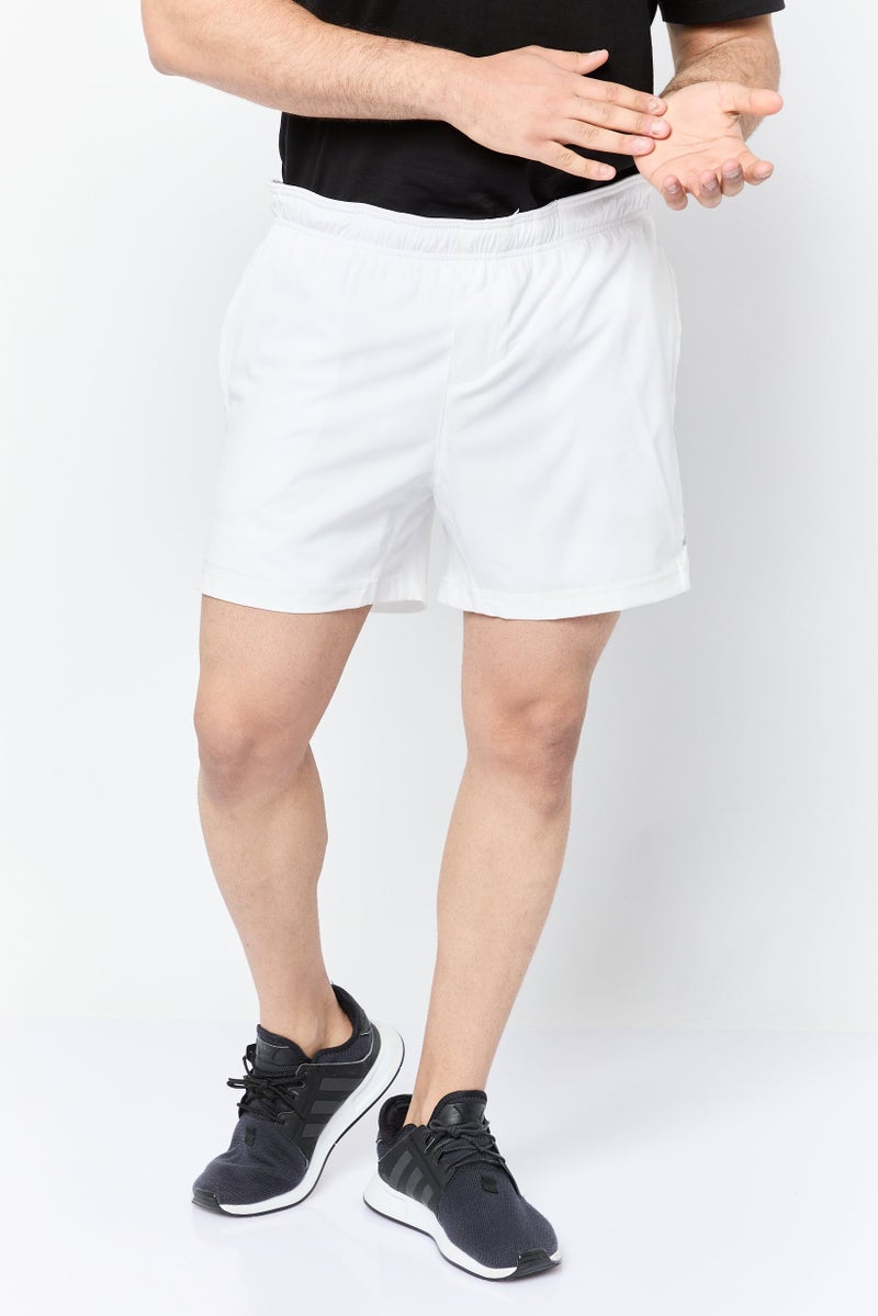 Mister Men 5 Inseam Sportswear Fit Training Shorts, White - Image 1