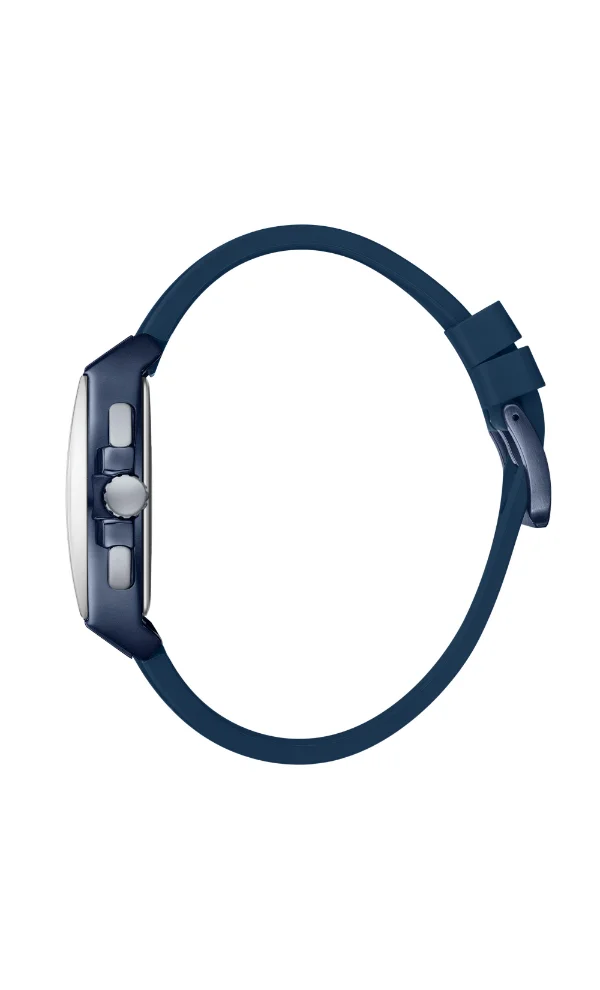 Lee Cooper Men's Multi Function Display Watch With Dark Blue Silicone Strap - LC08081.999