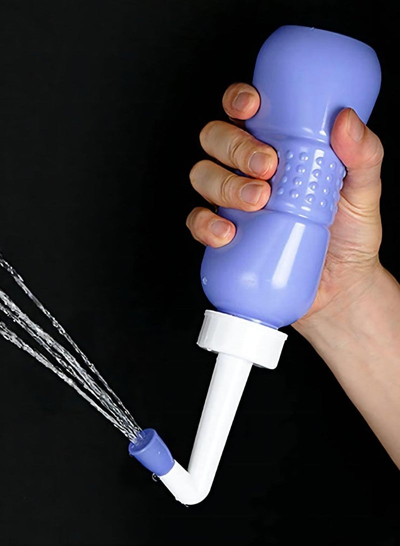 Portable Bidet Sprayer And Travel Bidet With Hand Held Bidet Bottle For Personal Cleansing 450ml Blue - Image 2