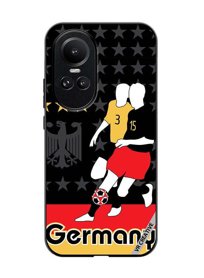 VR CREATIVE Protective Case Cover For Oppo Reno 10 Pro Germany Football Soccer Players Design Multicolour - Image 1