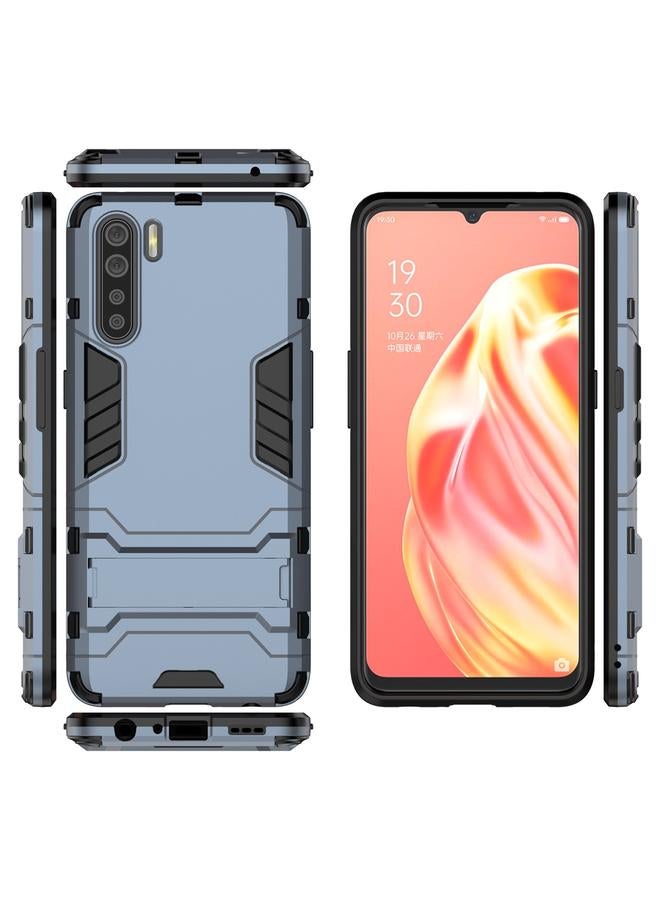 S-TOP Case For OPPO A91 PC + TPU Shockproof Protective Case with Holder - Image 5