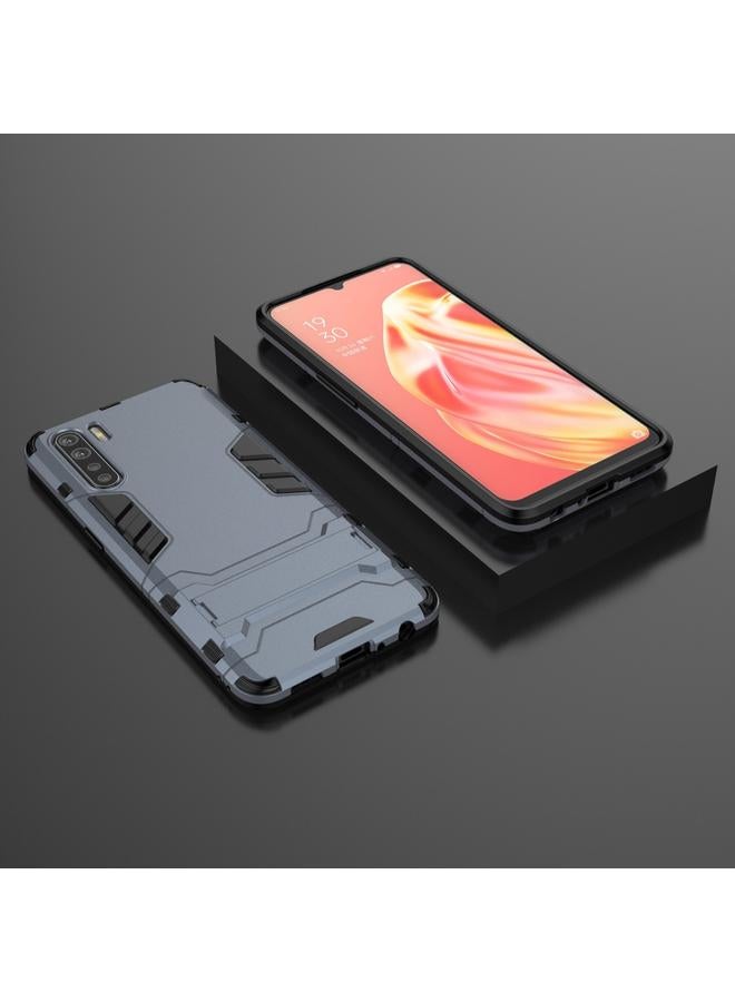 S-TOP Case For OPPO A91 PC + TPU Shockproof Protective Case with Holder - Image 2